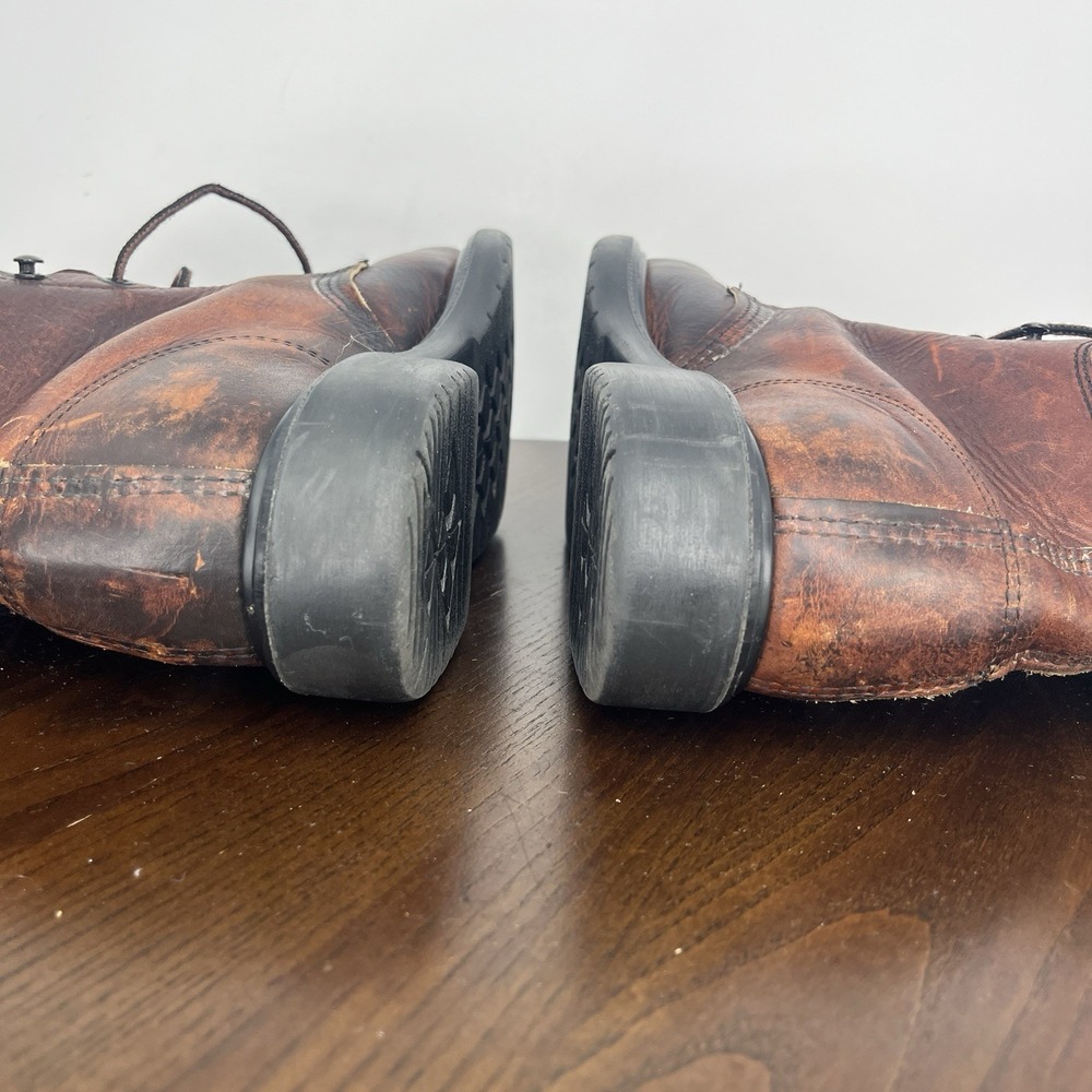 Red Wing Boots Women's 8B Brown Leather‎ Hard Toe Safety Work Utility 39506 - Picture 13 of 16